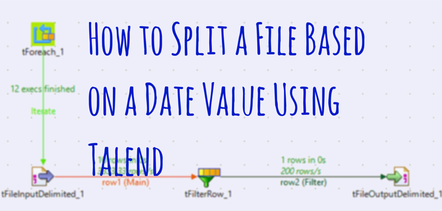 How to Split a File Based on a Date Value Using Talend – Part 2