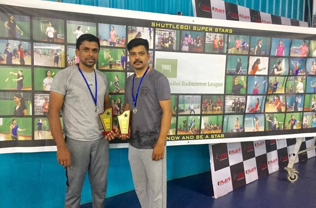 Datalytyx’s Krishnakumar Nair runner up in Shuttleboi Play9 Open Men’s Doubles 35+