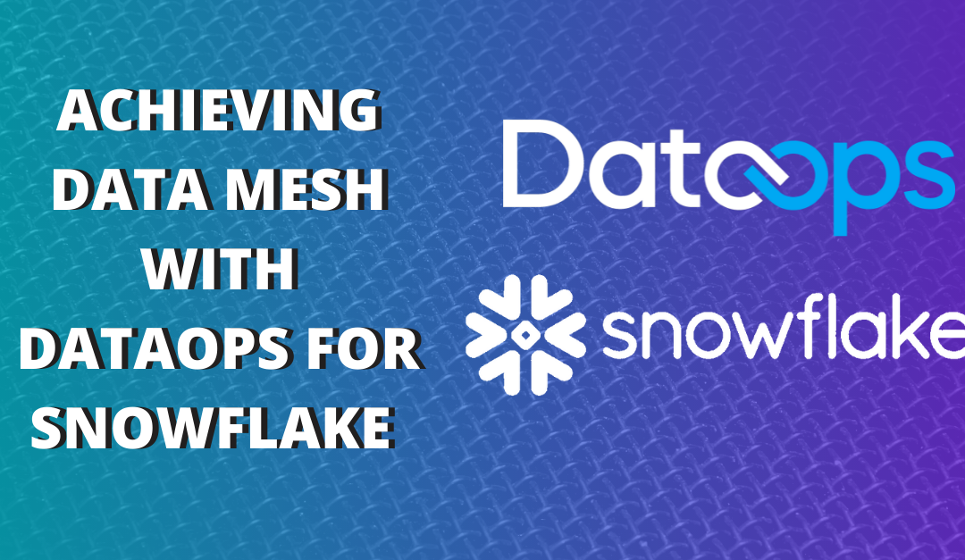 Achieving a Data Mesh with DataOps for Snowflake